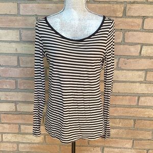 H&M Black & white stripe long sleeve